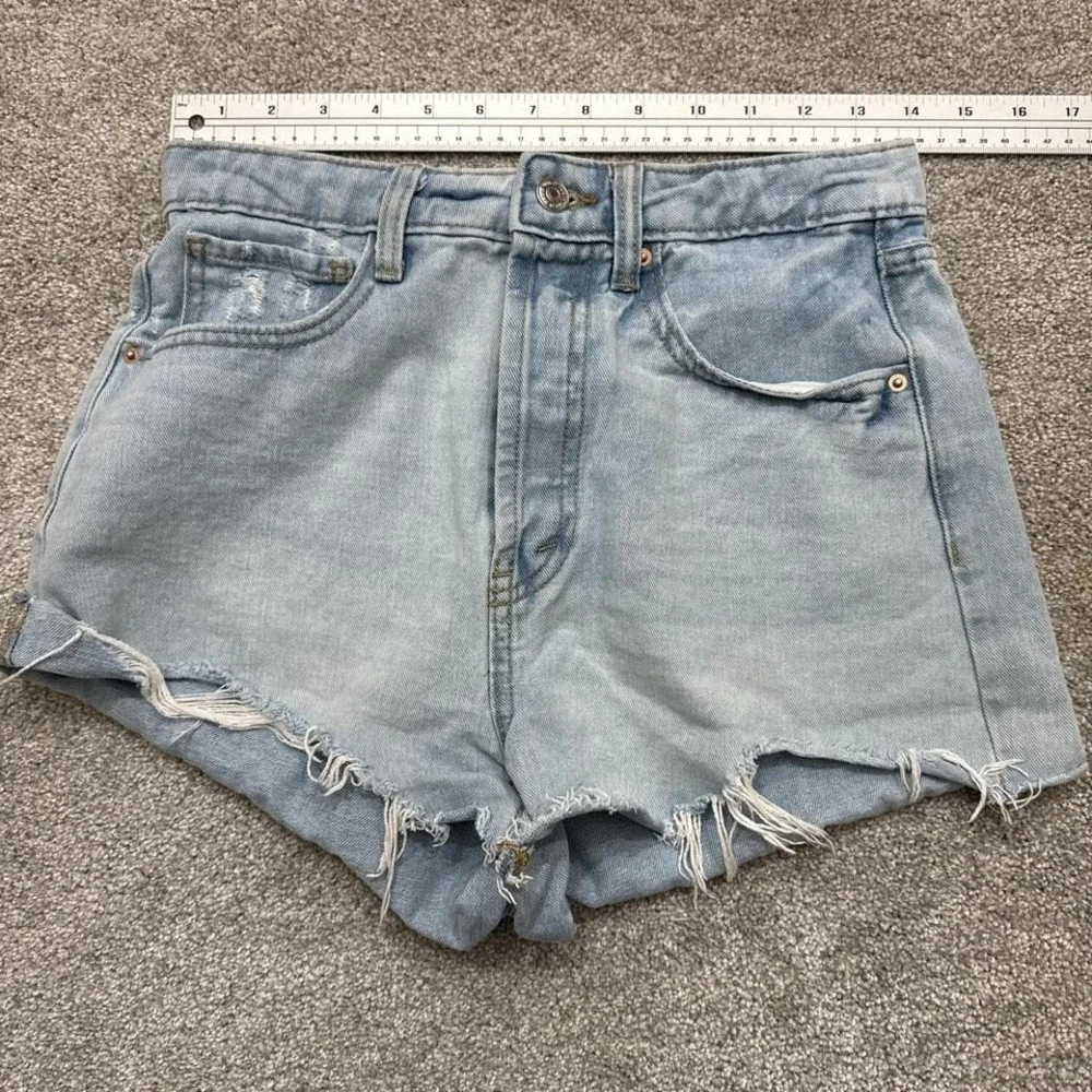 Wild Fable Blue Distressed Cut Off Denim Shorts Women's Size 4